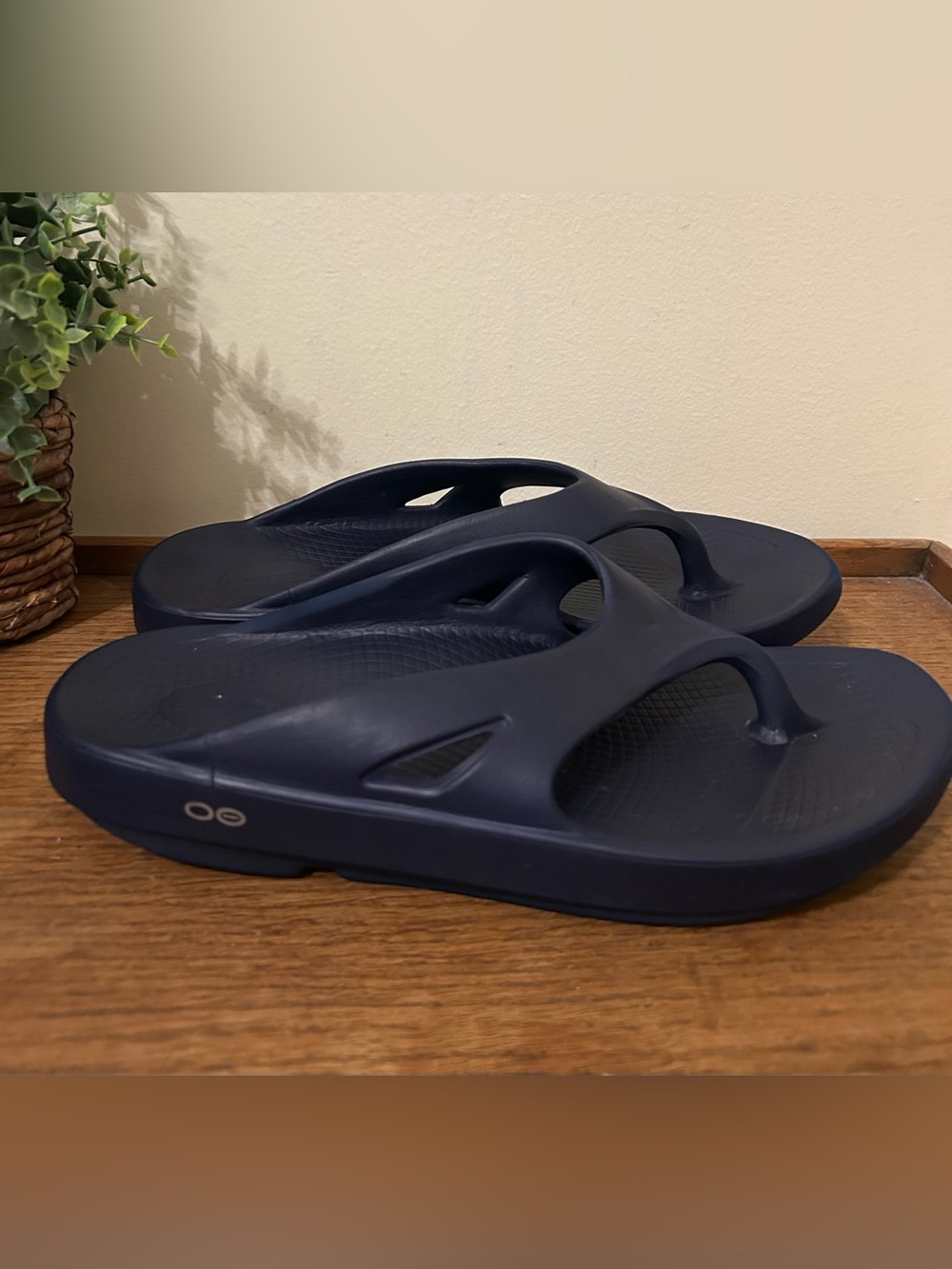 OOFOS Original Blue Recovery Slide Thong Casual Comfort Sandals Size M11 W13